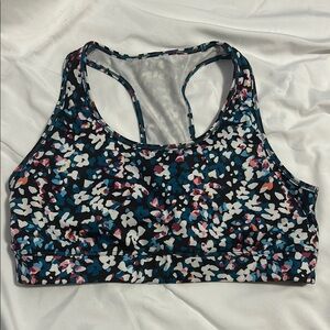 Floral Racerback Sports Bra